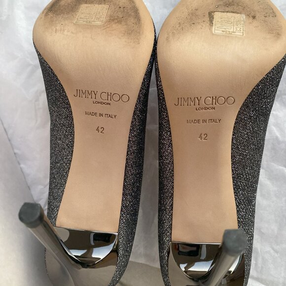 JIMMY CHOO ROMY ANTHRACITE SHOES SIZE 42!!!! $275 - Picture 8 of 9